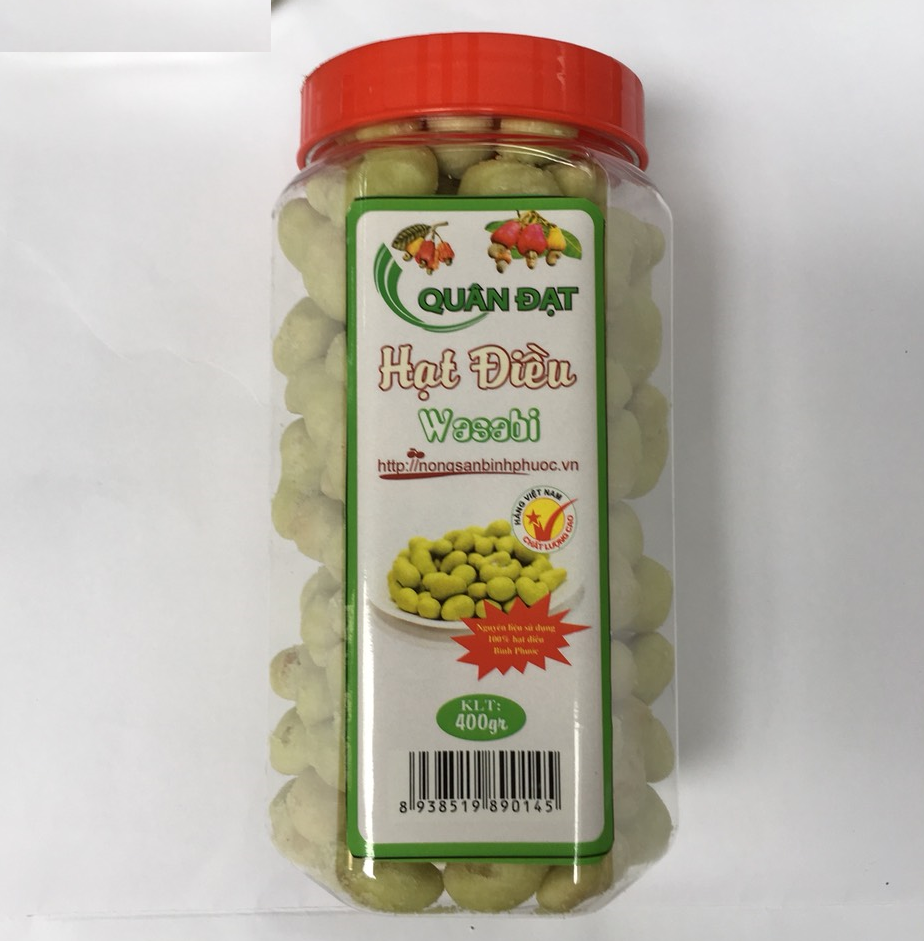  Hạt điều Wasabi hộp 400gr