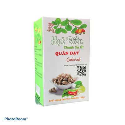 Hạt điều chanh sả ớt 150gr